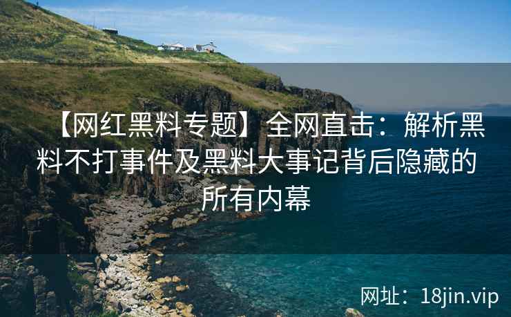 【网红黑料专题】全网直击：解析黑料不打事件及黑料大事记背后隐藏的所有内幕