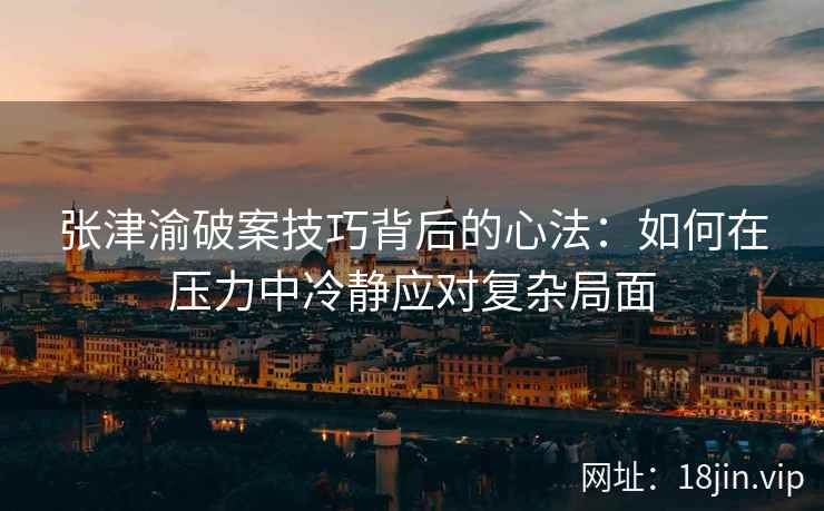 张津渝破案技巧背后的心法：如何在压力中冷静应对复杂局面