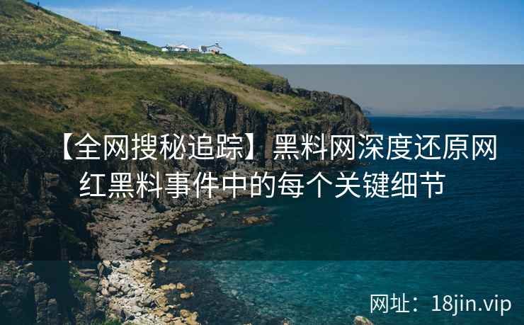 【全网搜秘追踪】黑料网深度还原网红黑料事件中的每个关键细节